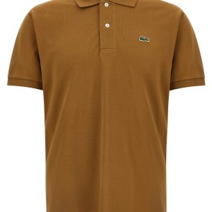 Logo patch polo shirt