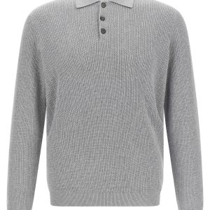 Honeycomb cotton polo shirt