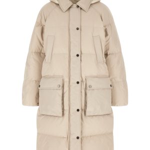 'Shiny Zipper Pull' down jacket