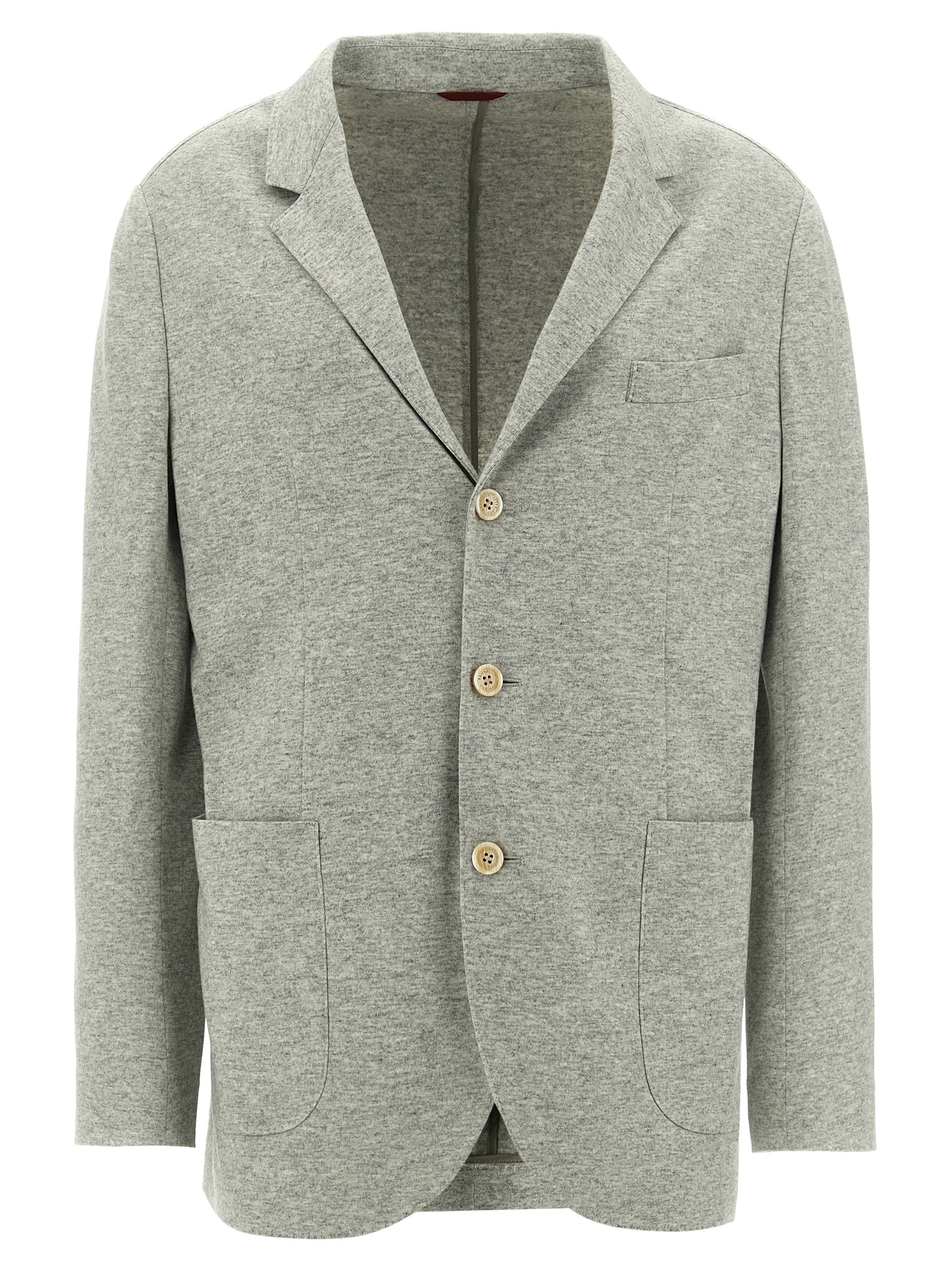 Single-breasted cashmere blazer