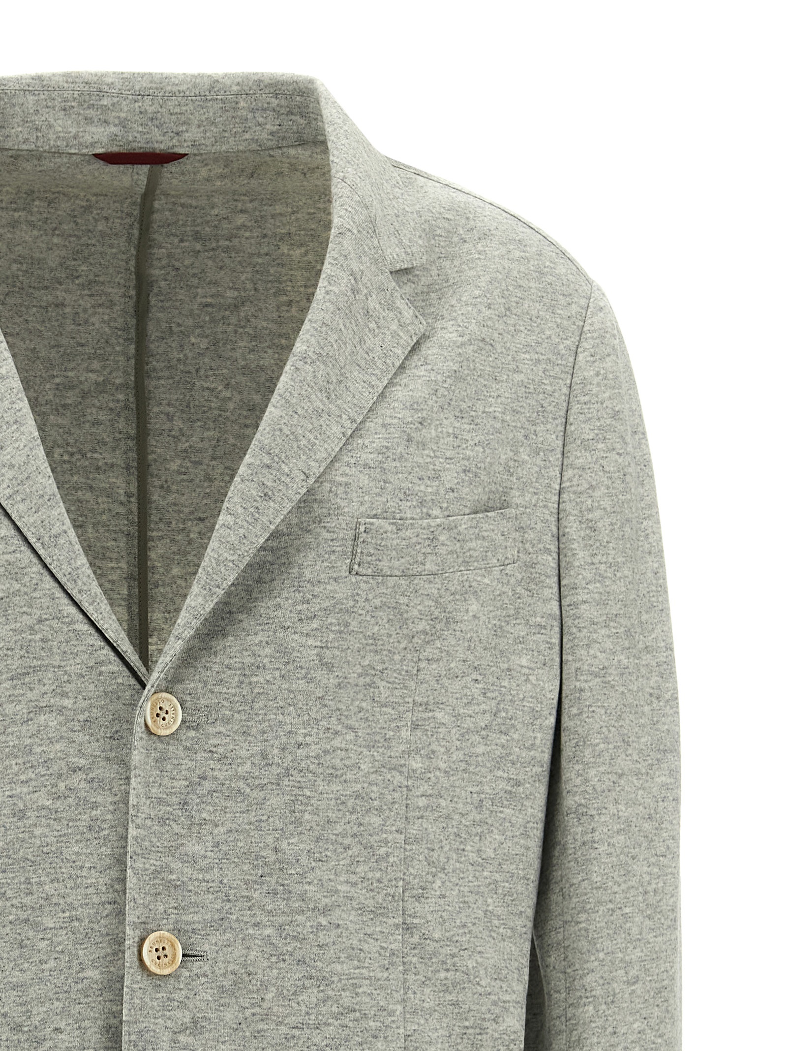 Single-breasted cashmere blazer - immagine 3