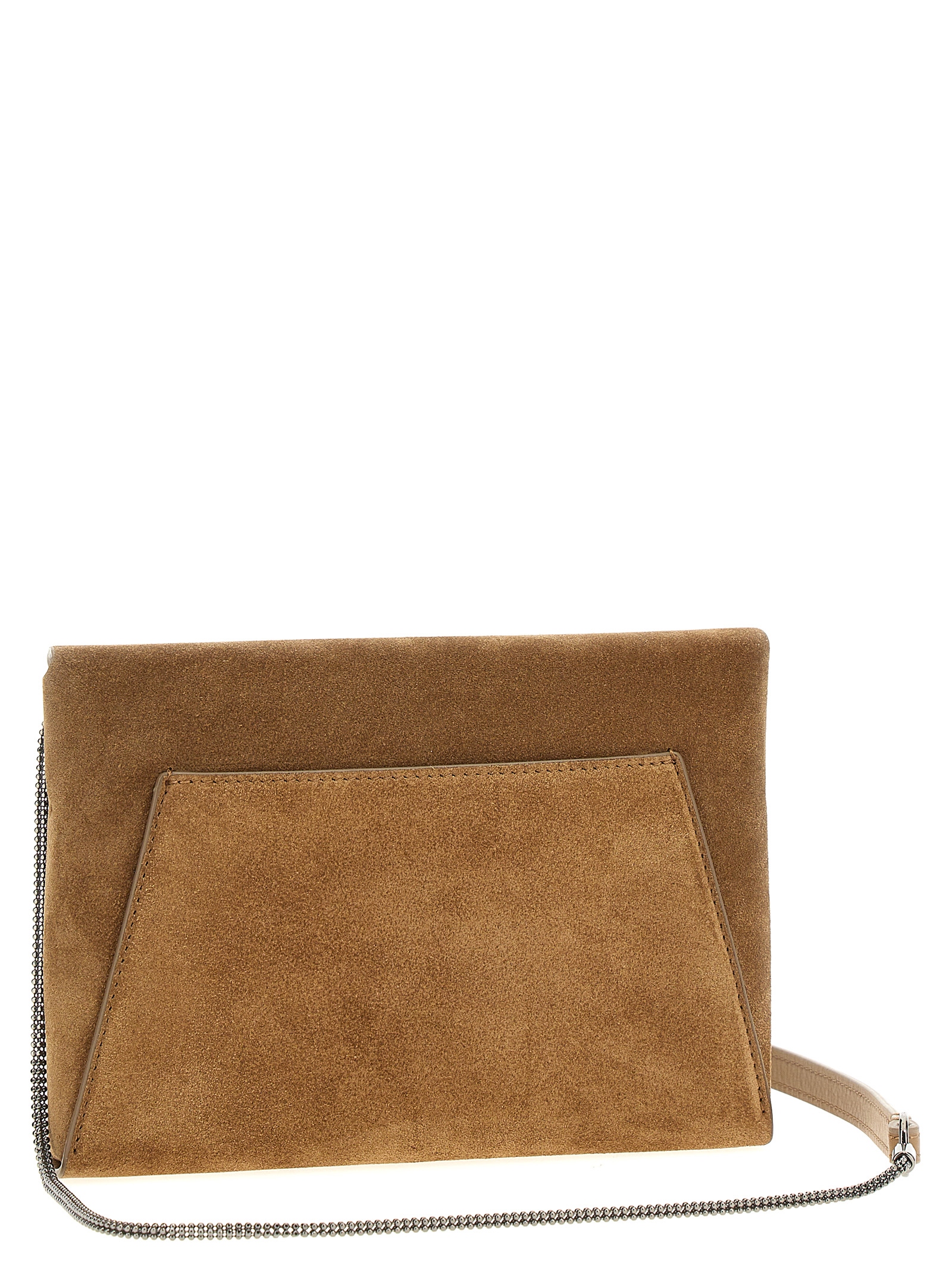 Monile suede clutch bag - immagine 2