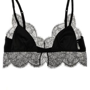 Lace satin bra