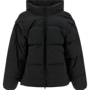 'Numeric signature MM6' embroidery down jacket