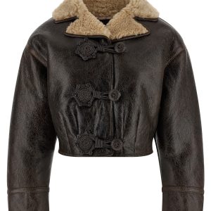 Wool insert sheepskin jacket