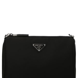 Logo nylon crossbody bag