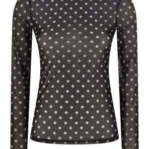 'Printed Sheer' sweater