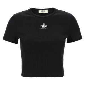 'Fendi' cropped T-shirt