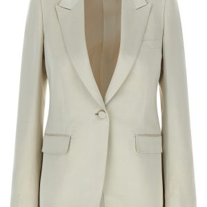 Duchesse single-breasted blazer