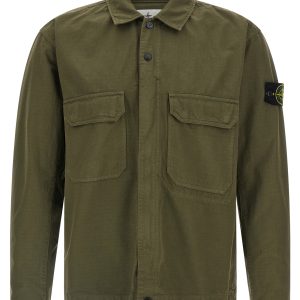 Raw cotton overshirt