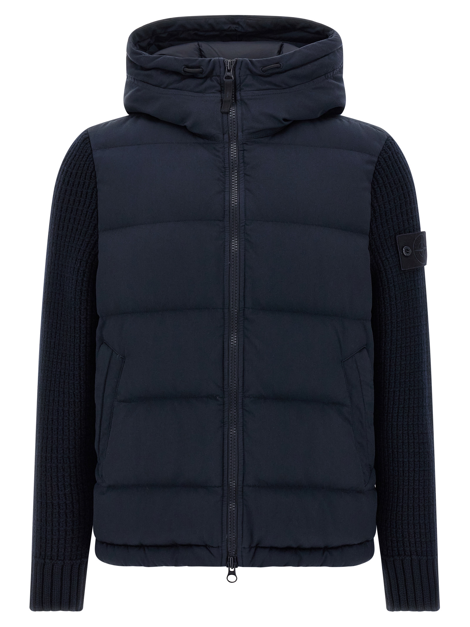 'Twill Wool-Tc With Knit Ghost Piece' jacket