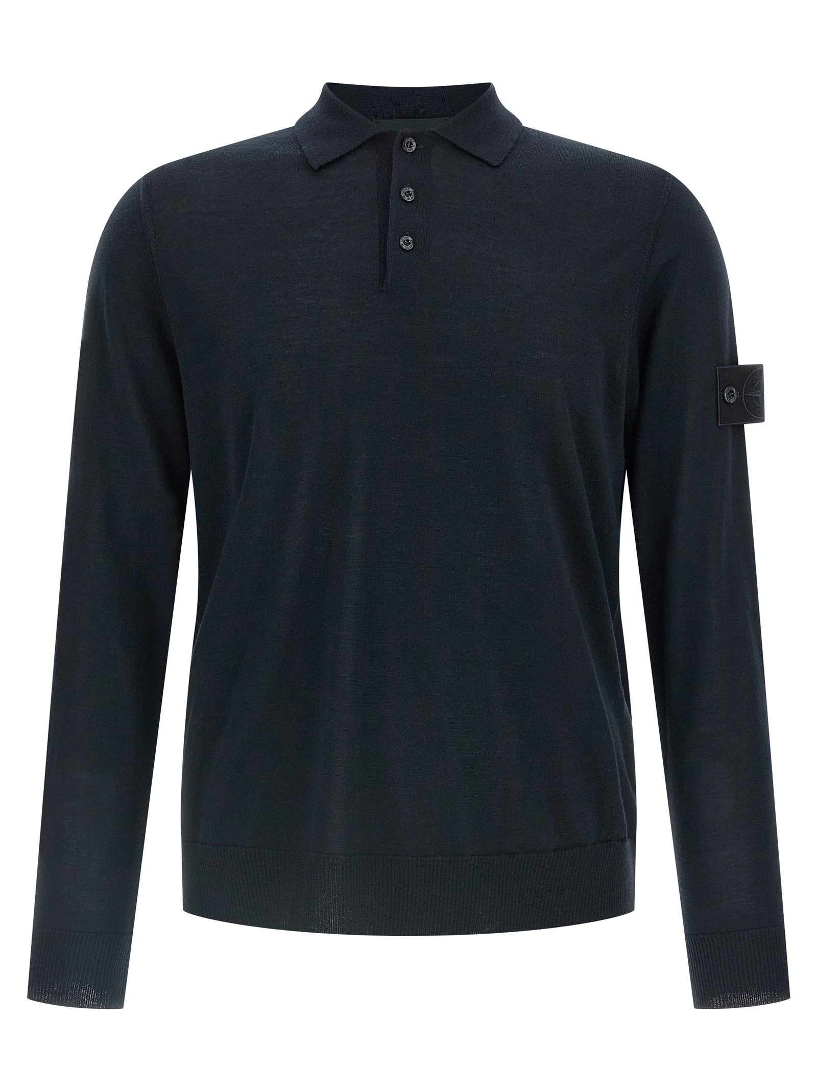Wool polo shirt