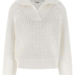 Openwork sweater