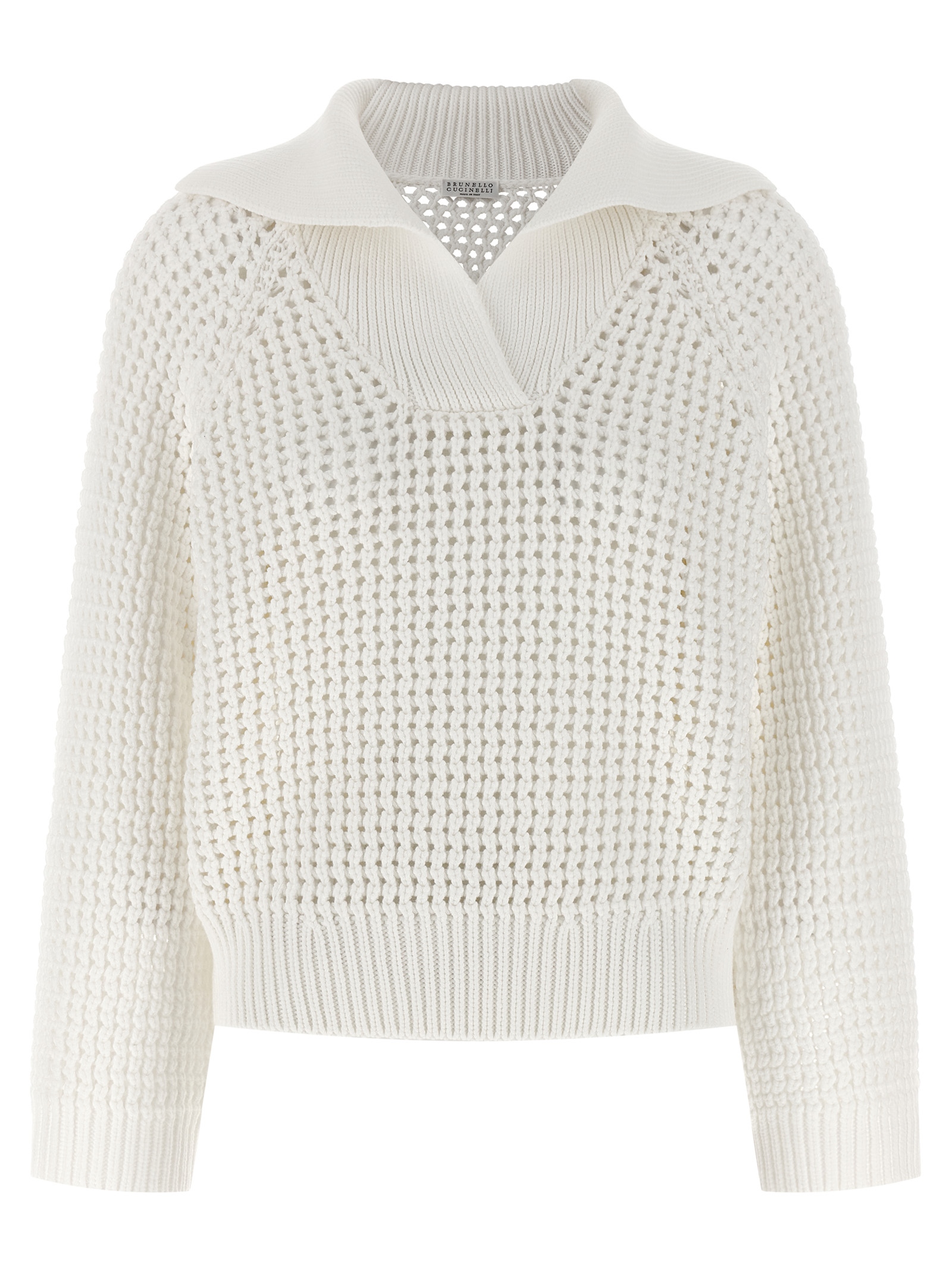 Openwork sweater