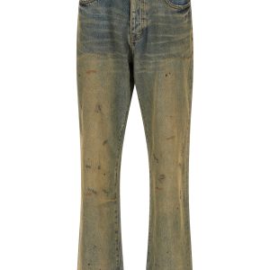 'P011 Dirty Oil Repair' jeans