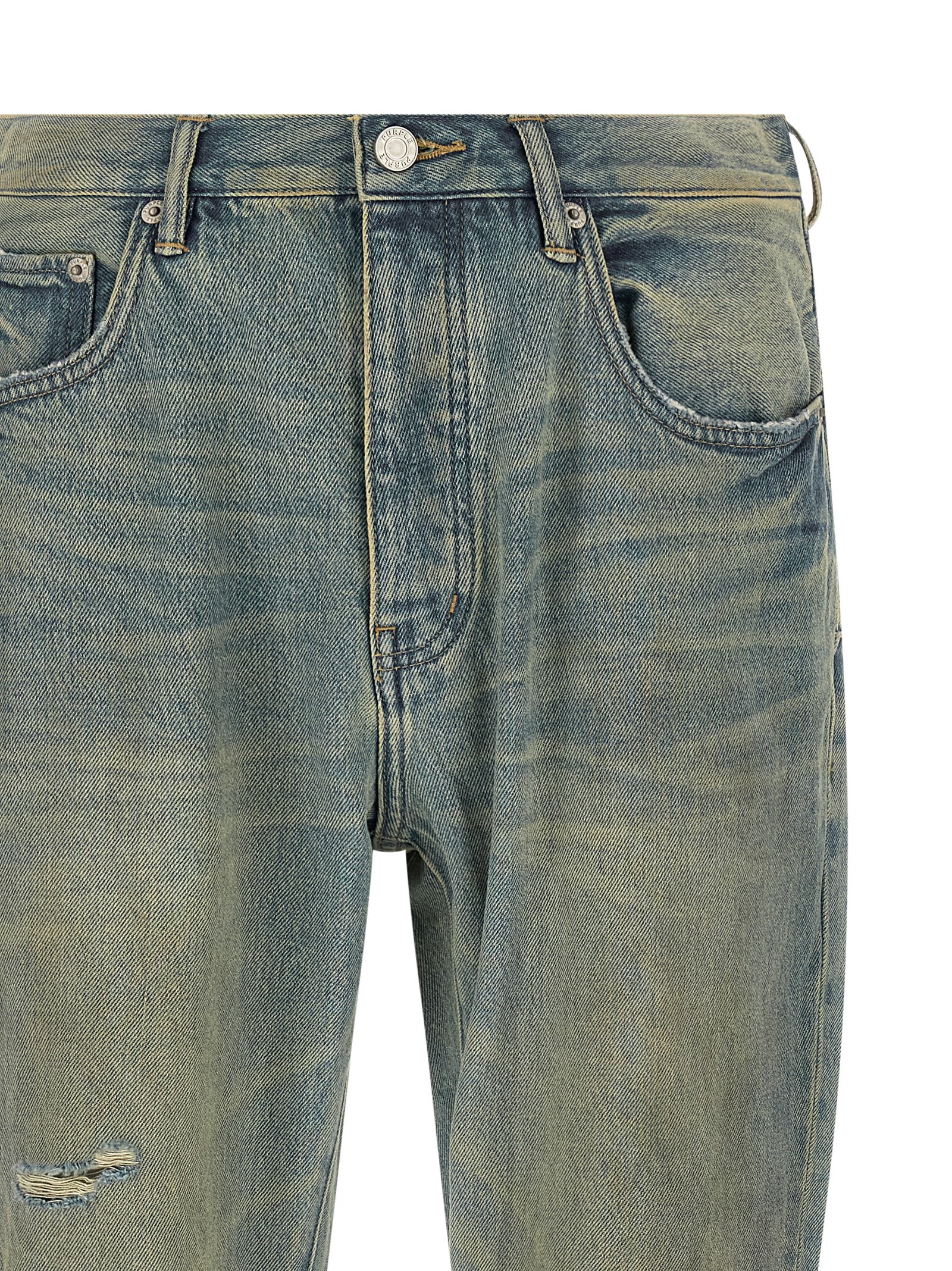 'P026 Dirty Fade Rip Boot' jeans - immagine 3