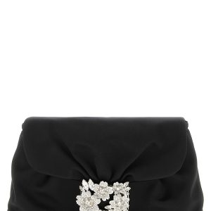 'Bouquet Strass Drape mini' clutch