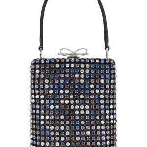 'Multi Crystal Chainmail' mini handbag