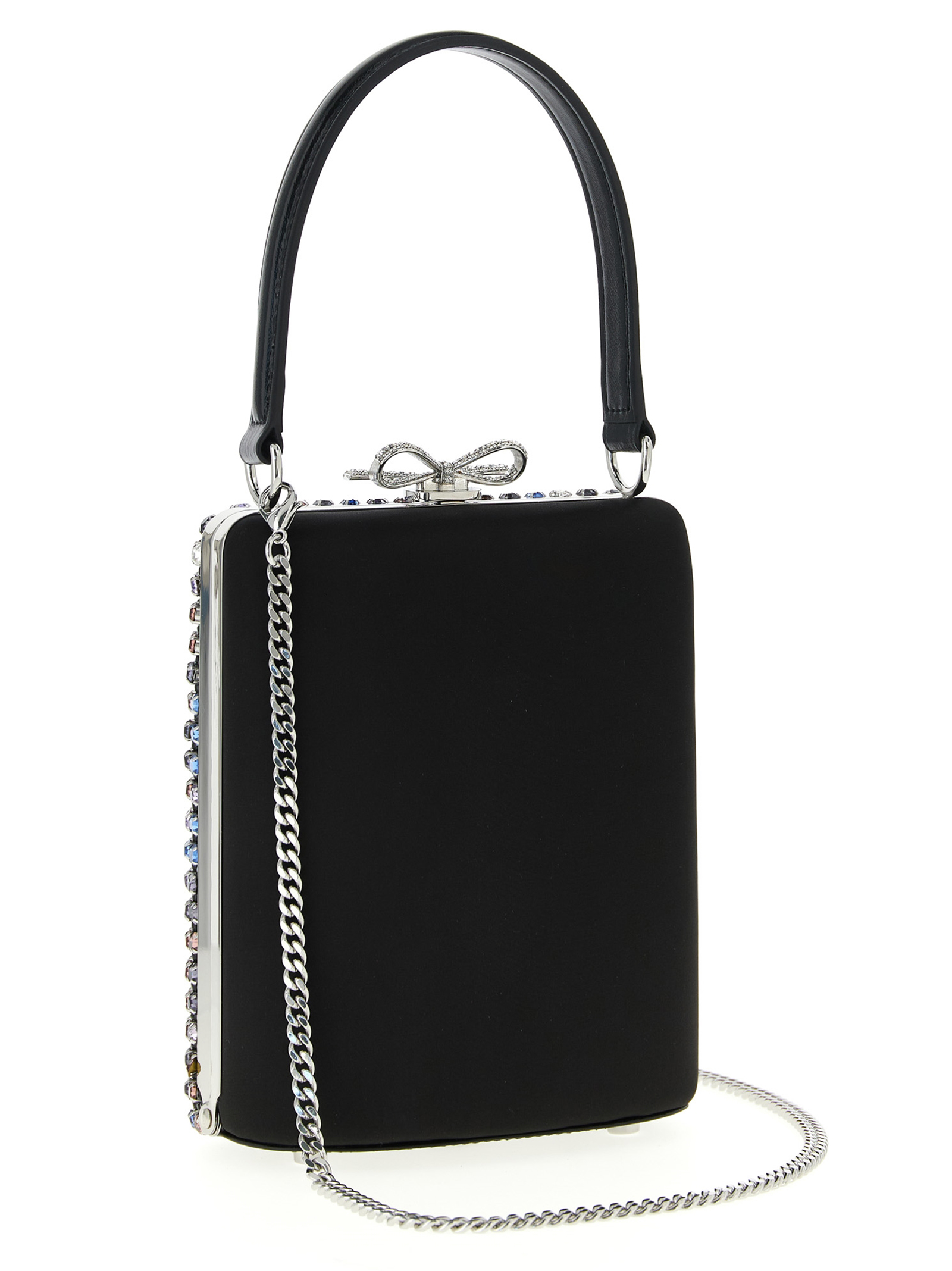 'Multi Crystal Chainmail' mini handbag - immagine 2