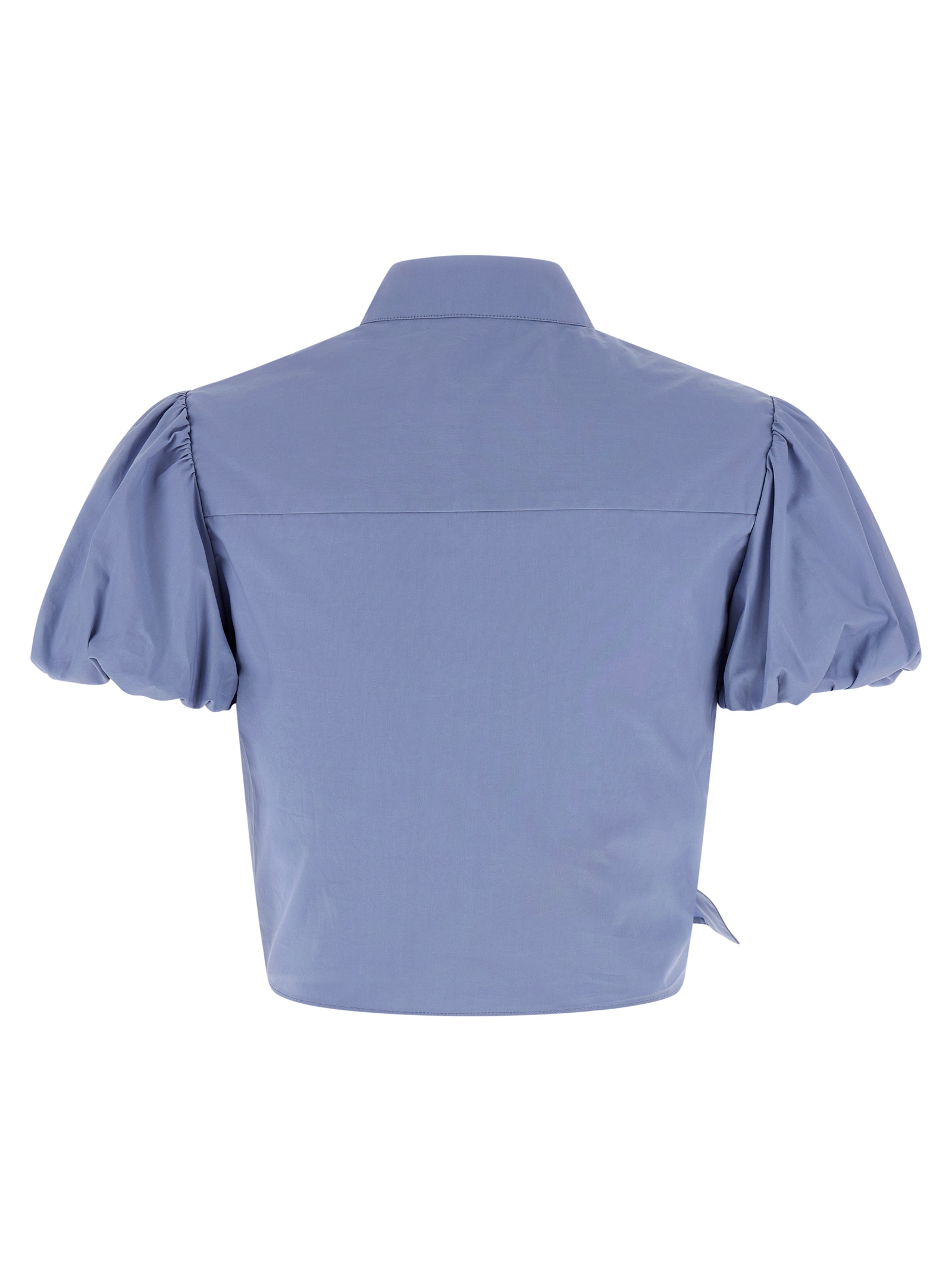 'Blue Cotton Tie Side' top - immagine 2