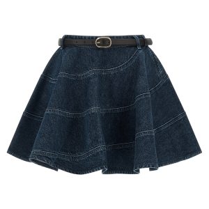 'Flared Denim Mini' skirt