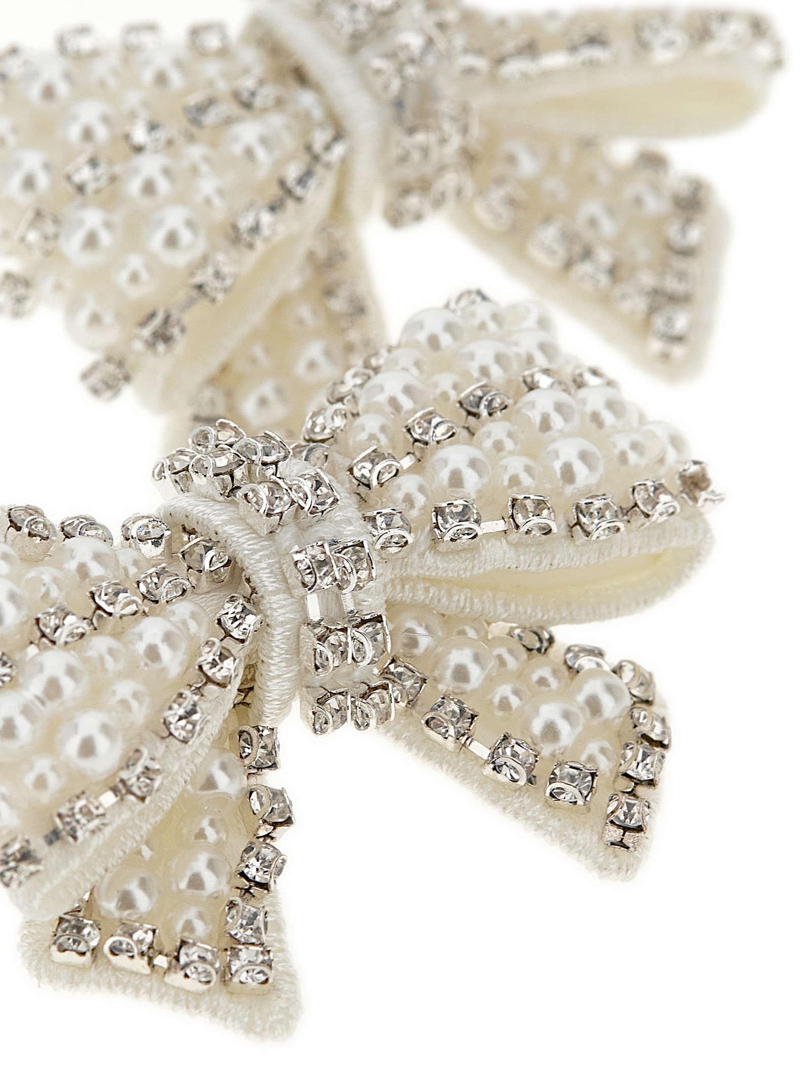 'Pearl Satin Bow' earrings - immagine 3