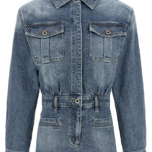 'Rhinestone Denim' jumpsuit