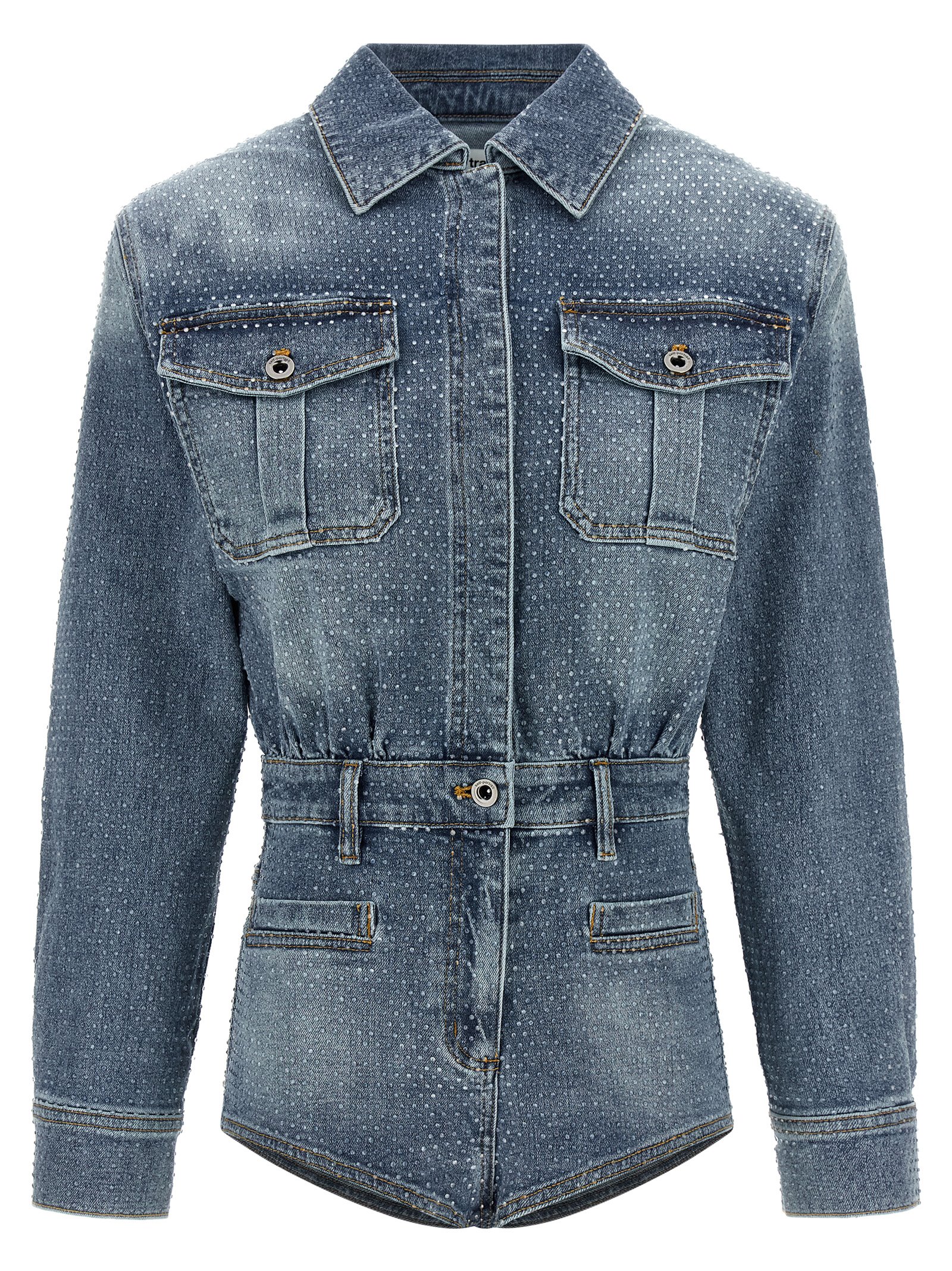'Rhinestone Denim' jumpsuit