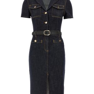 'Indigo Denim Midi' dress