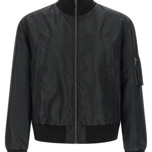 'White Stitch Line' bomber jacket