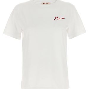 Flocked logo T-shirt