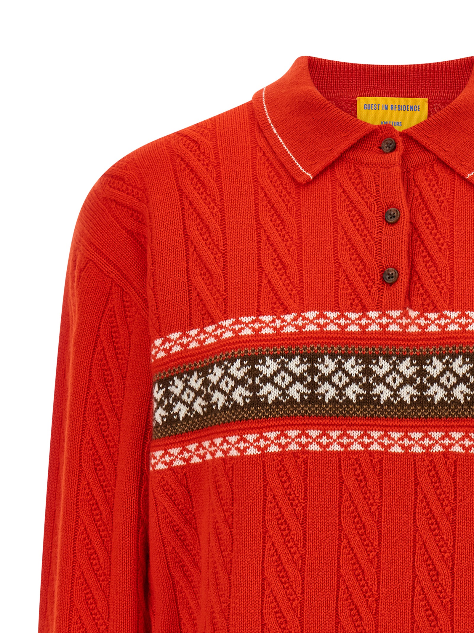 'Cable Collegiate Polo' sweater - immagine 3