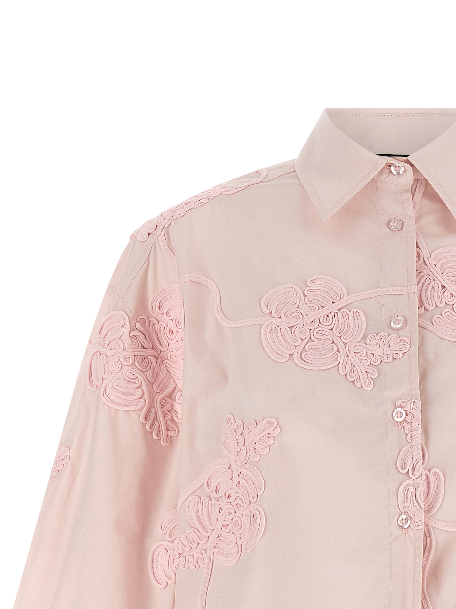 Floral embroidery shirt - immagine 3