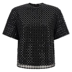 'Beaded Oversize' top