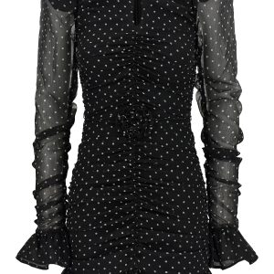 'Printed Long-Sleeve' dress