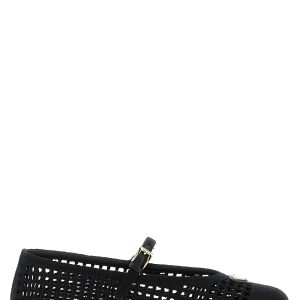 Crochet cotton ballet flats