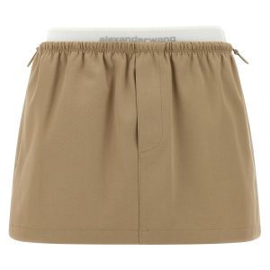 Double layer waist skirt