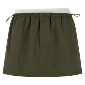 Double layer waist skirt