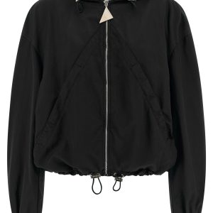 Hooded bomber jacket
