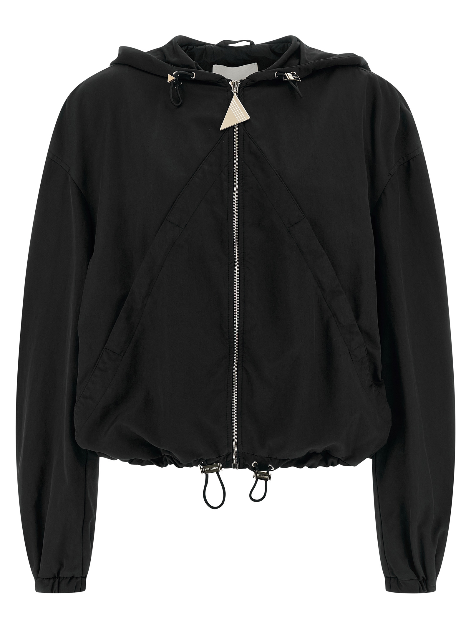 Hooded bomber jacket