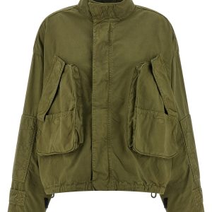 Canvas bomber jacket