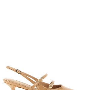 Patent leather slingback