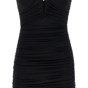 Heart-shaped neckline dress