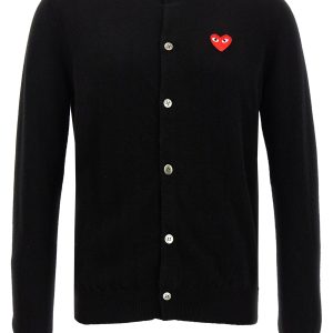 Logo patch cardigan