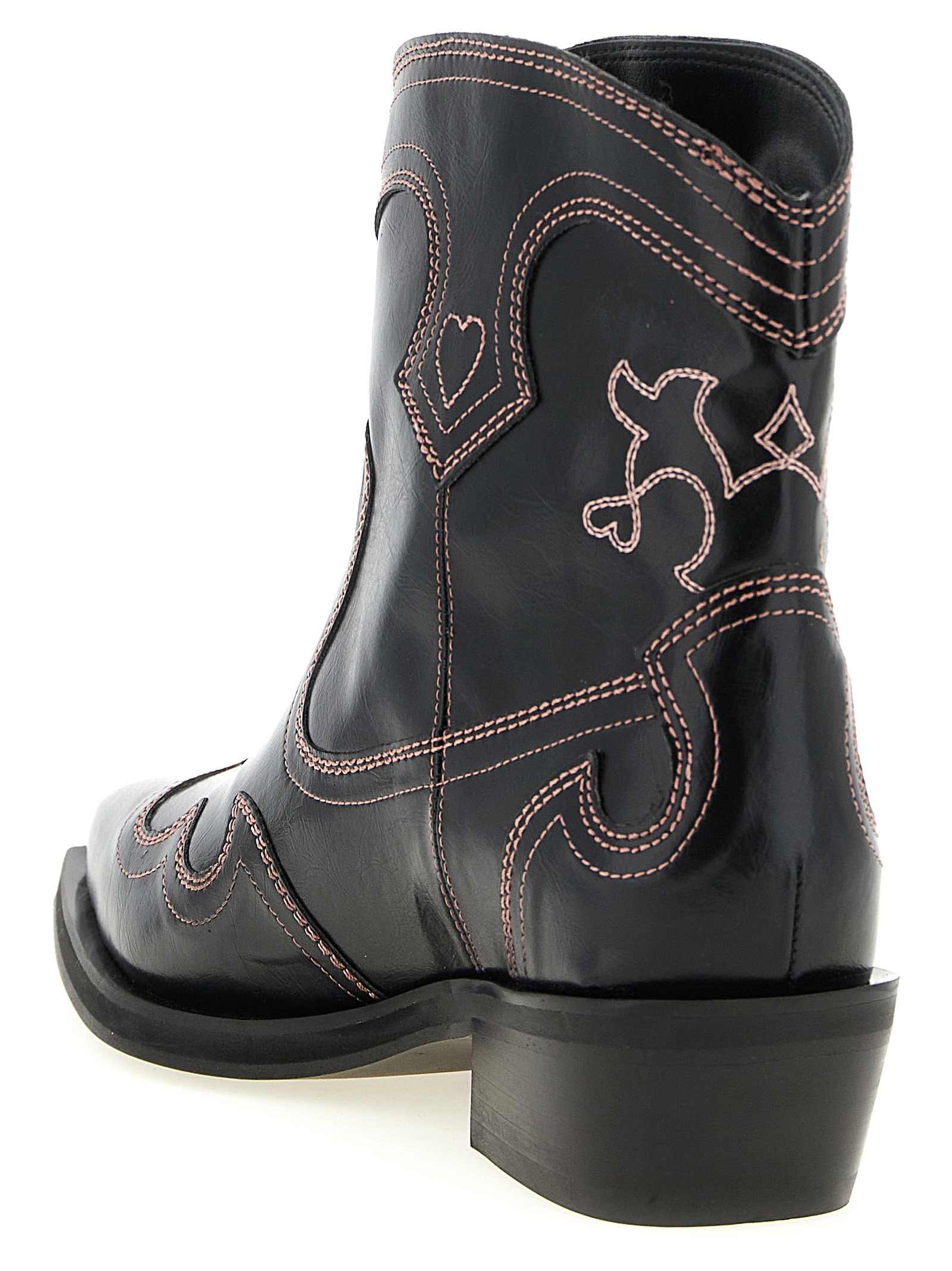 'Low Shaft Embroidered Western' ankle boots - immagine 3