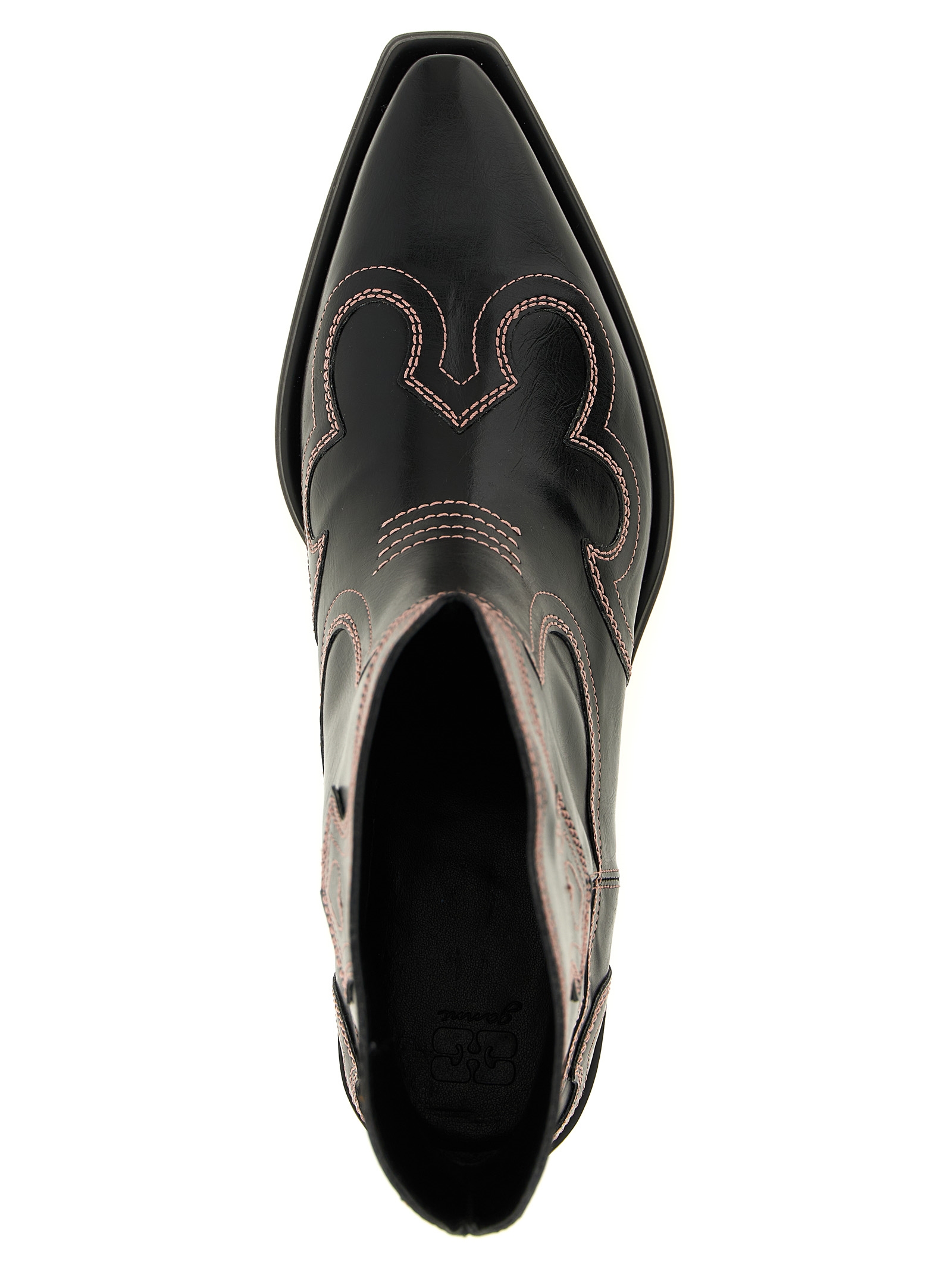 'Low Shaft Embroidered Western' ankle boots - immagine 4