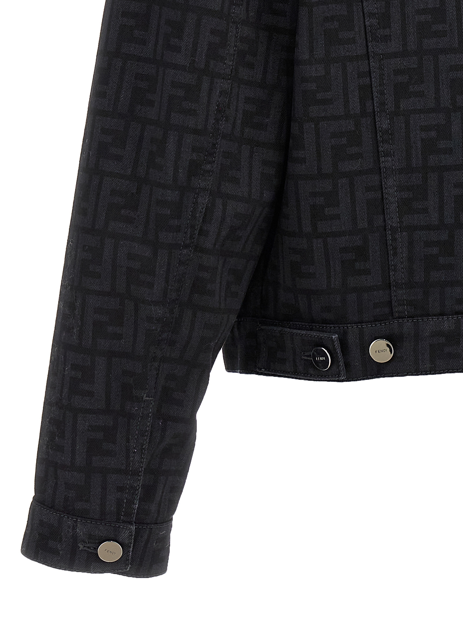 'FF' denim jacket - immagine 4