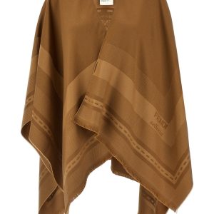 Jacquard poncho