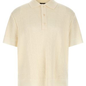 Monogram jacquard polo shirt