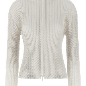 'Sleek Pleats' cardigan